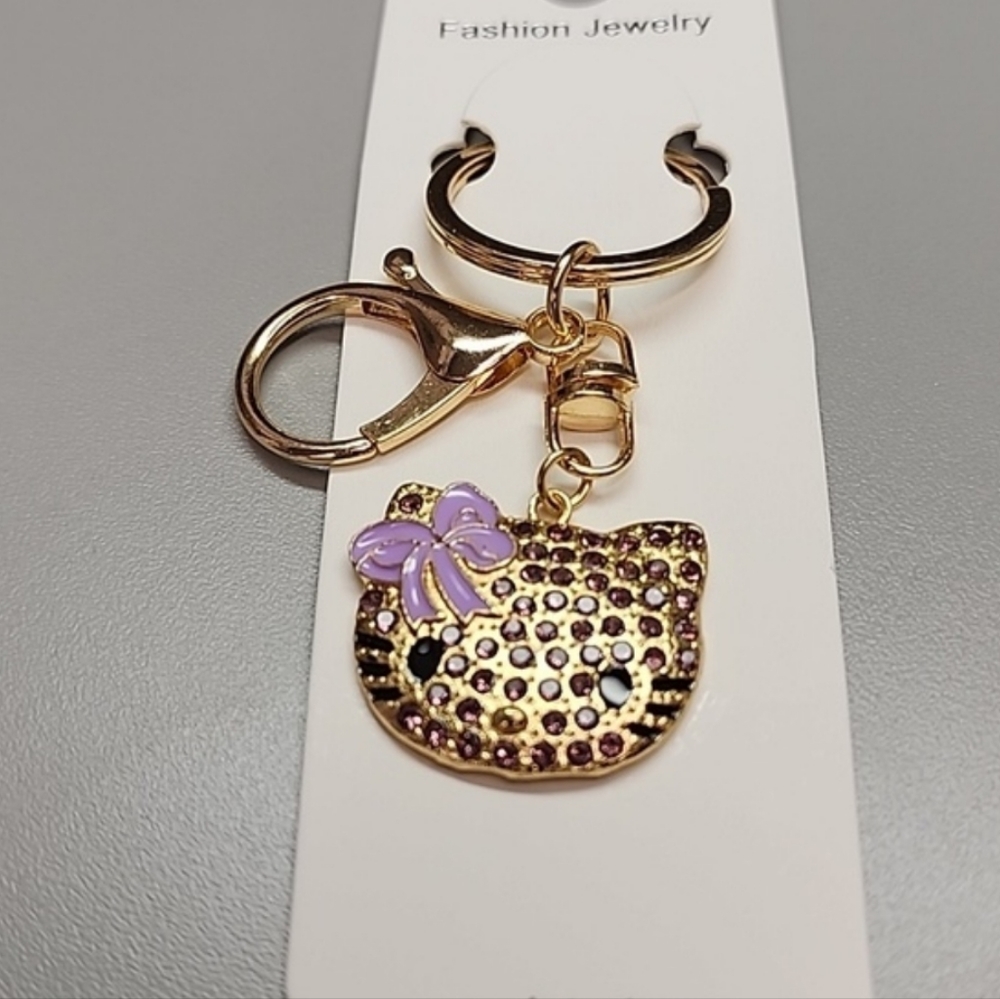 NEW Hello Kitty Rhinestone Keychain - Picture 2 of 4